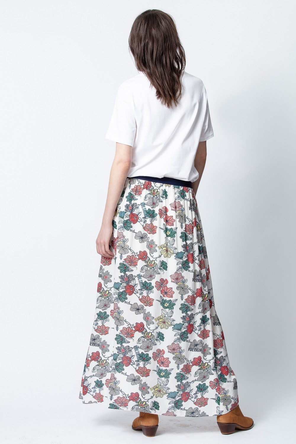 Josia Print Flowers Skirt