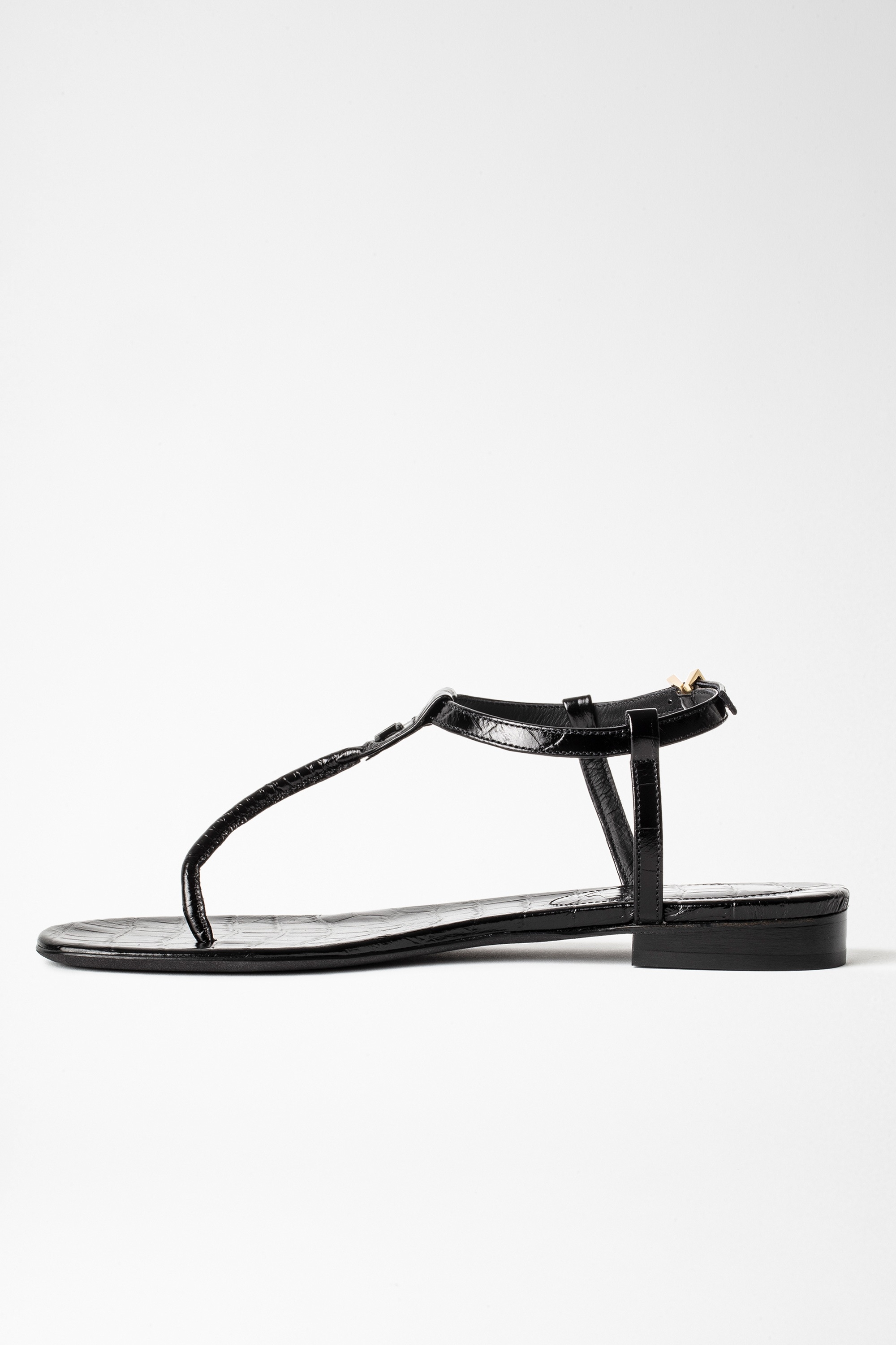Alessa Embossed Croco Sandals