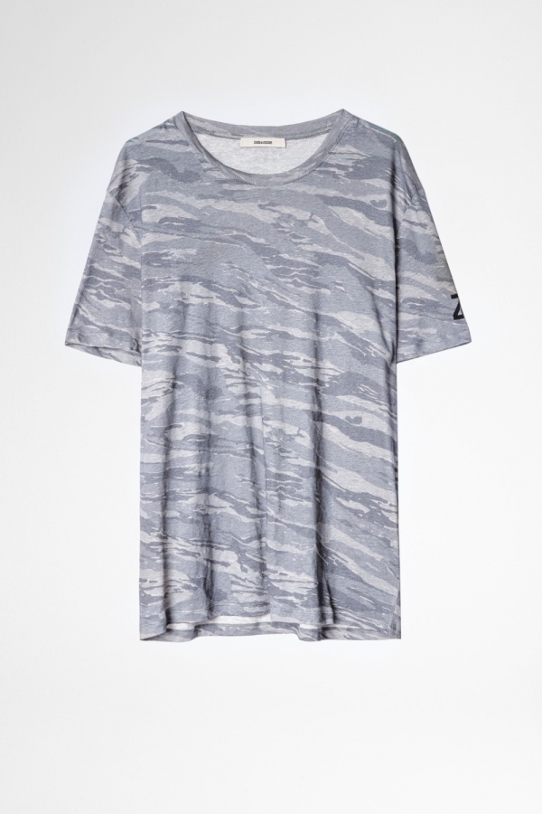 Ted Linen Camou T-Shirt