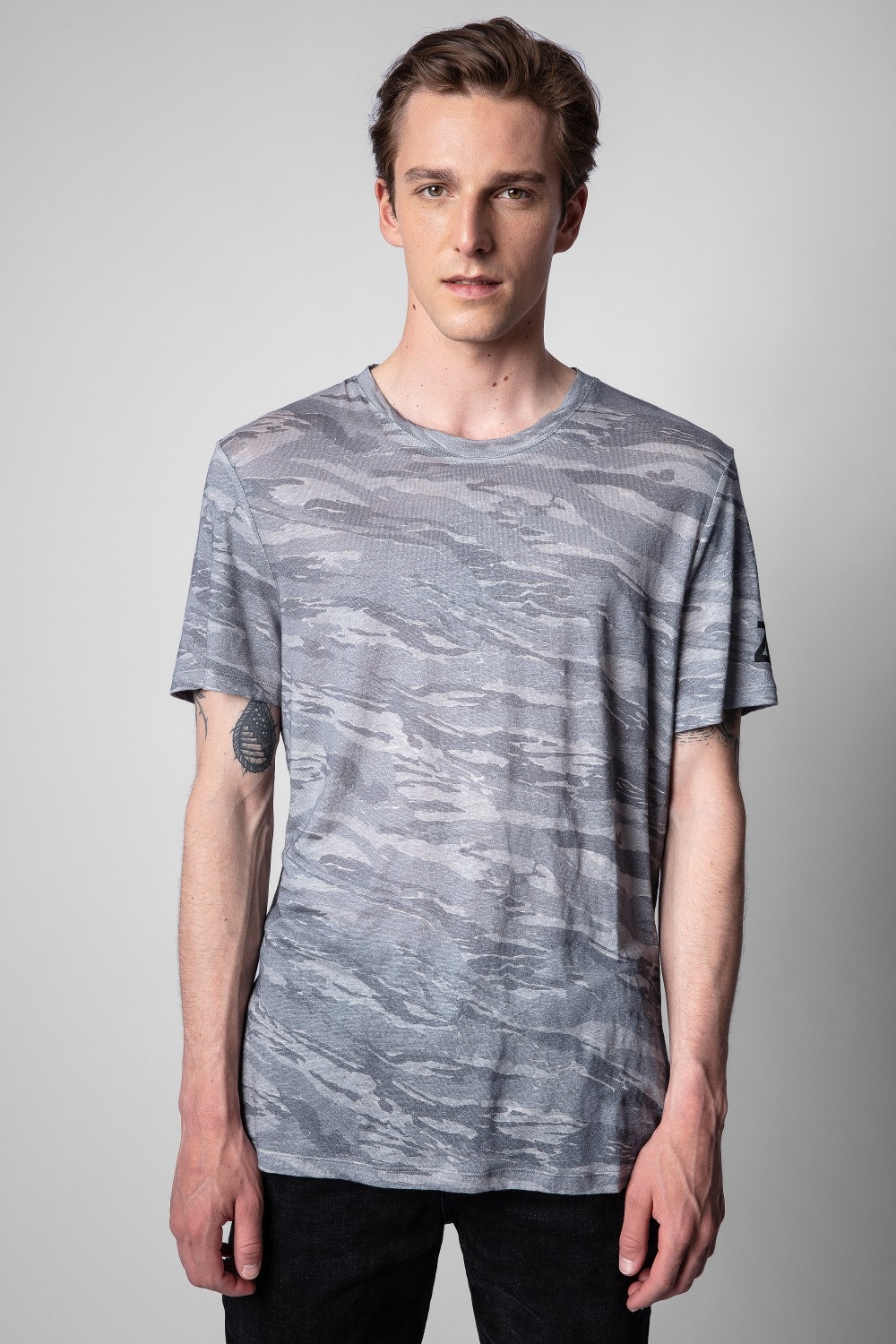 Ted Linen Camou T-Shirt