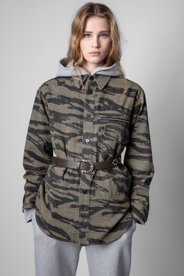 Troy Camou Military Shirt Jacket