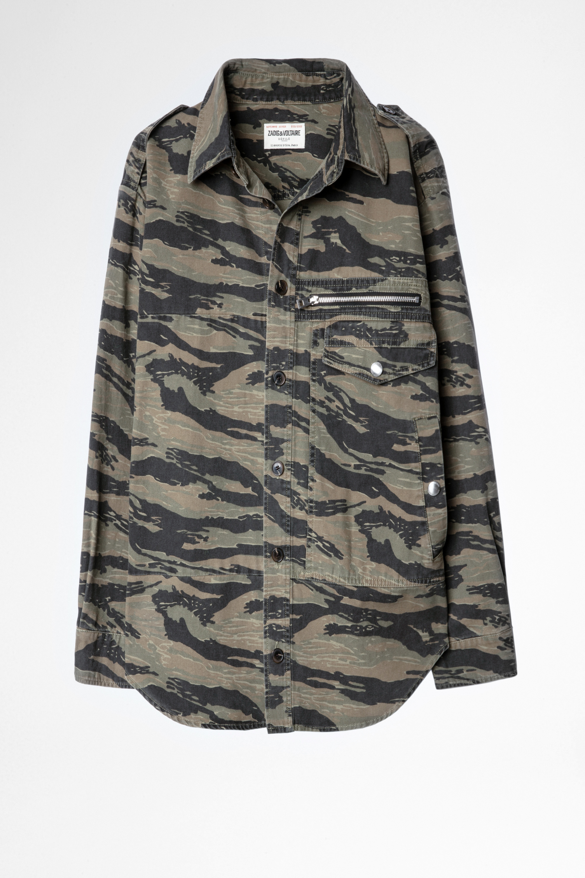 Troy Camou Military Shirt Jacket