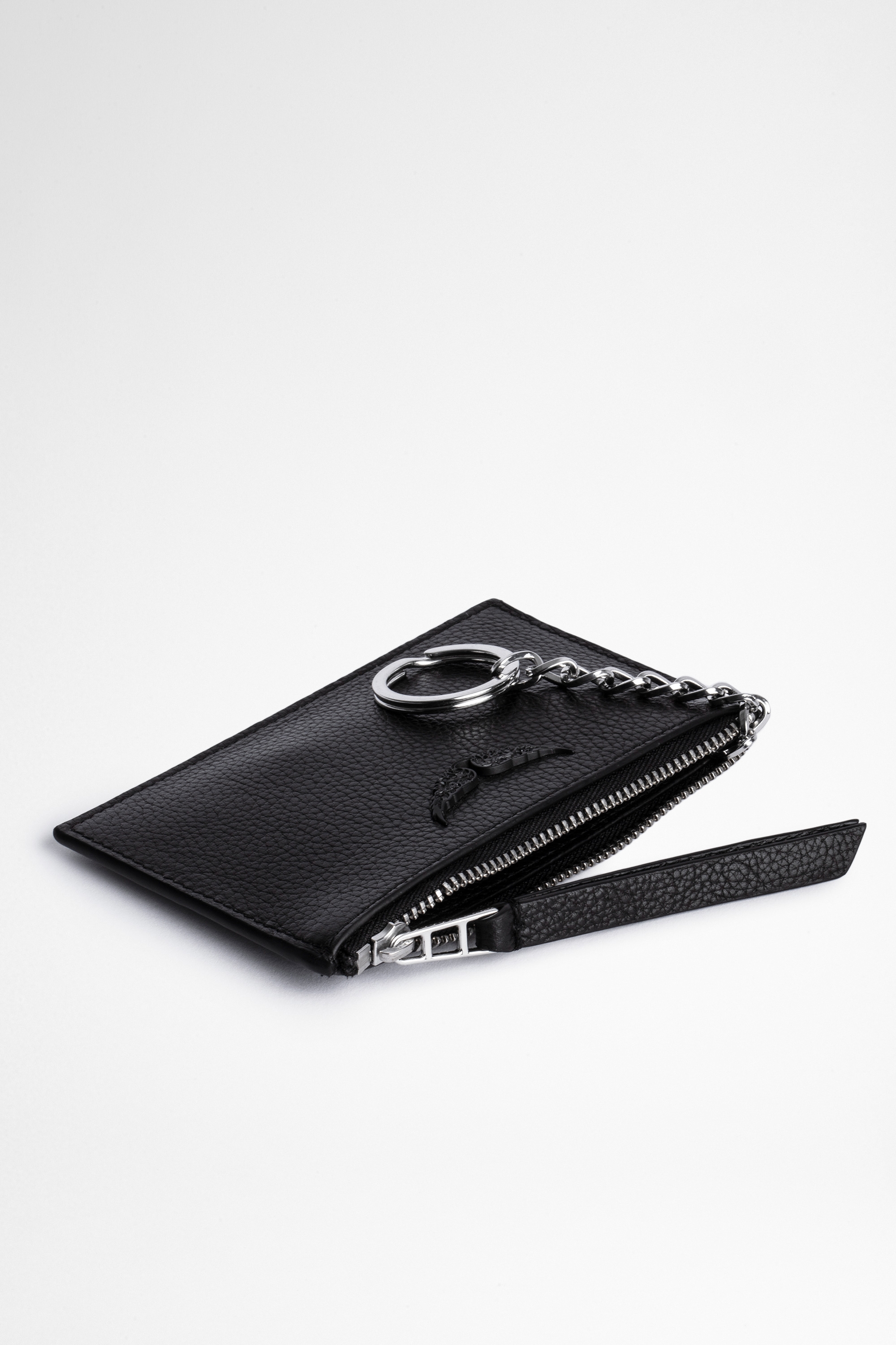 Grained Leather Key Pouch