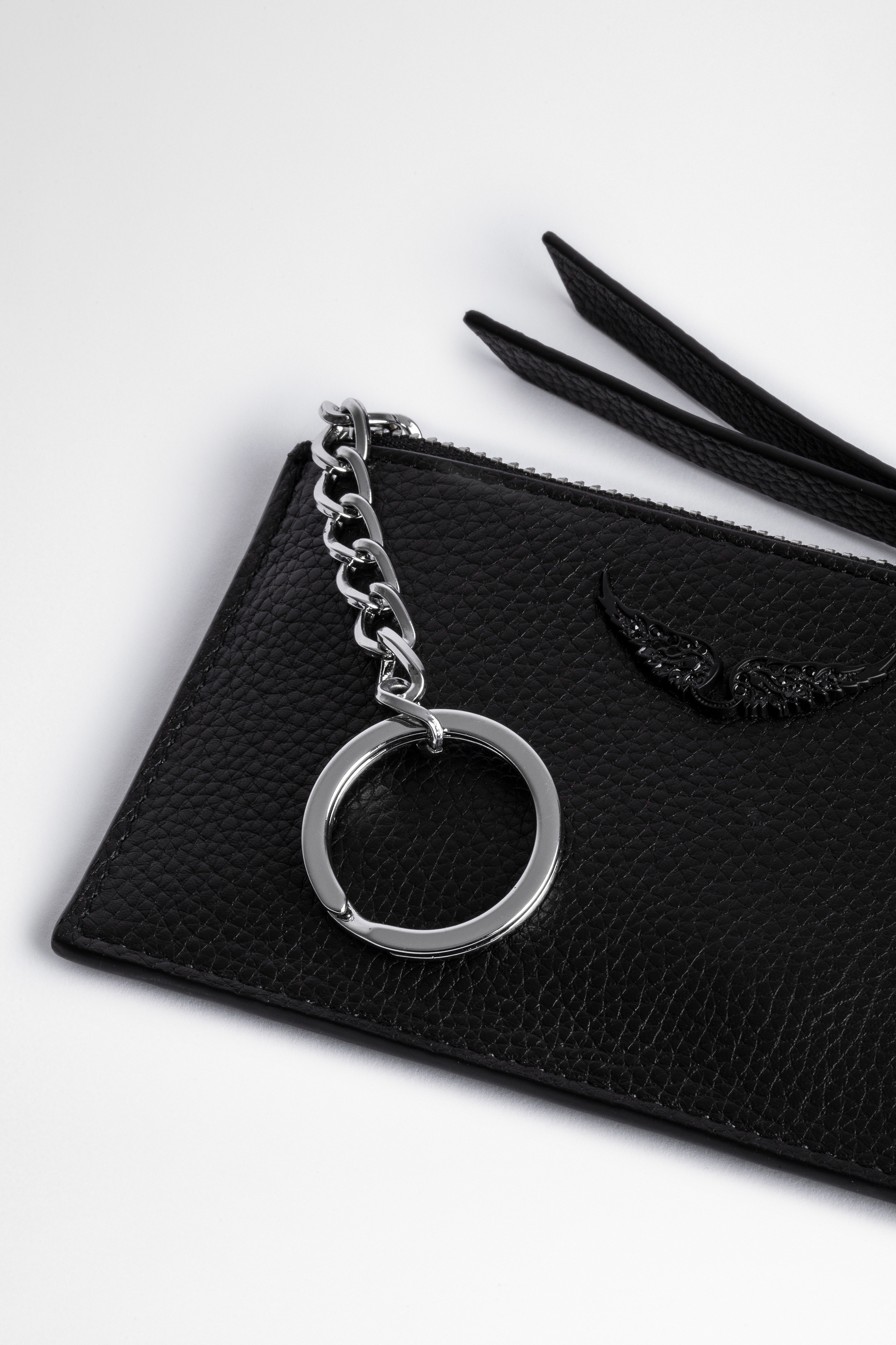 Grained Leather Key Pouch