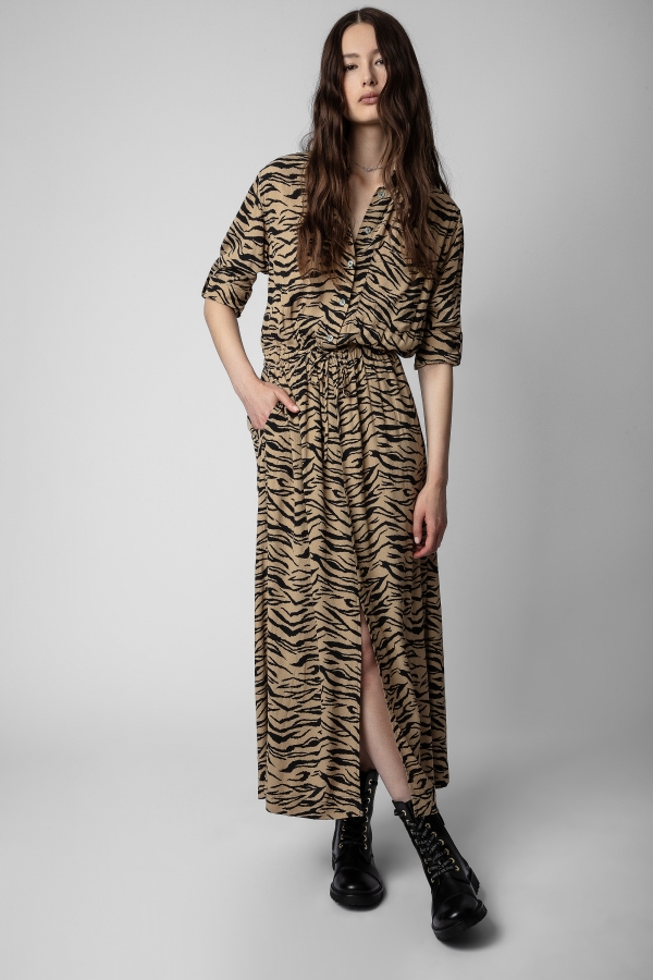 [M사이즈] Radial Tiger Dress