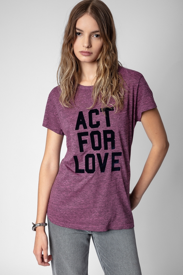 [00사이즈] Walk Act For Love T-Shirt