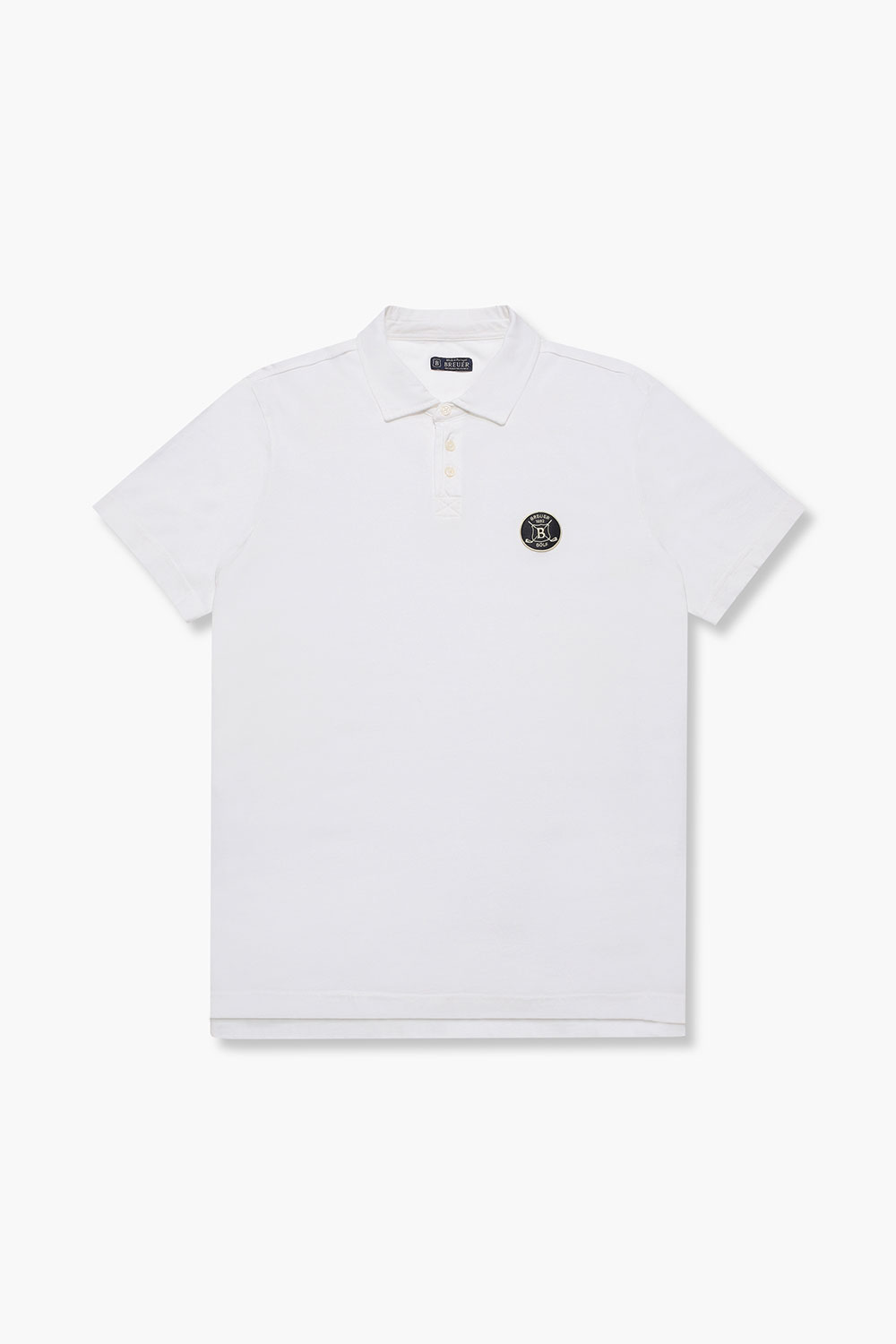 코튼 폴로 반소매 골프패치 티셔츠 화이트 RE3SMBAPO503R01